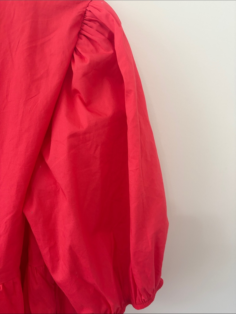 Red Tie-Front Mini Dress - Picture 4 of 4